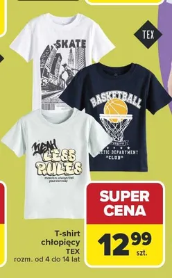 T-shirt chłopięcy TEX promocja w Carrefour