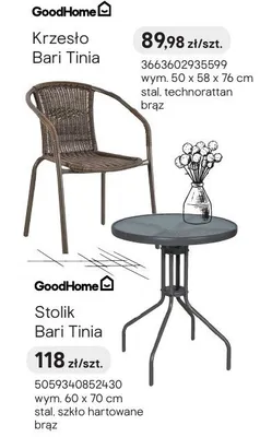 Stolik Bari Tinia promocja w Castorama