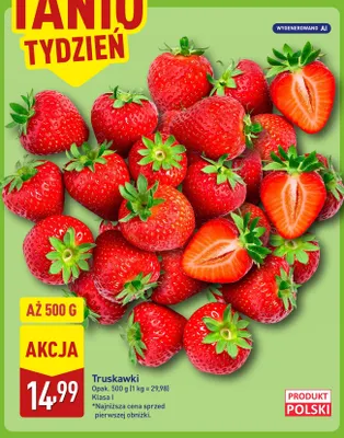 Truskawki polskie promocja w Aldi