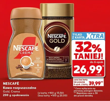 Kawa rozpuszczalna Nescafé Gold promocja w Kaufland