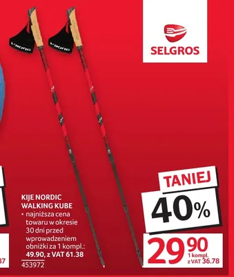 Kije Nordic Walking Kube Viking promocja w Selgros