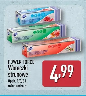 Woreczki strunowe Power Force promocja w Aldi