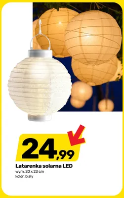 Latarenka solarna LED promocja w Bricomarche