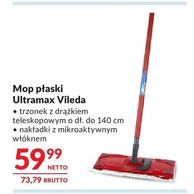 Mop płaski Ultramax Vileda promocja w Makro