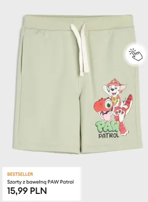 Szorty z bawełną PAW Patrol promocja w Sinsay