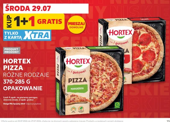 Pizza Margherita Hortex promocja w Kaufland