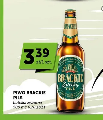 Piwo Brackie Pils butelka zwrotna promocja w ABC