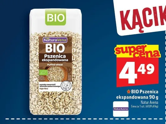 Pszenica ekspandowana NaturAvena BIO promocja w TOPAZ