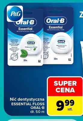 Nić dentystyczna Oral-B Essential Floss promocja w Carrefour Market