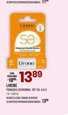 Pomadka ochronna SPF 50 Lirene promocja w Drogerie Natura