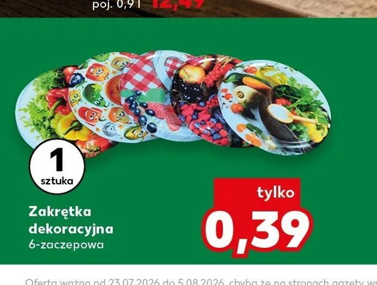 Zakrętka dekoracyjna 6-zaczepowa promocja w Kaufland