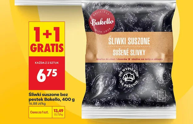 Śliwki suszone bez pestek promocja w Biedronka
