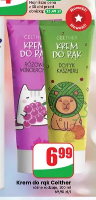 Krem do rąk Celther Różowe Winogrono promocja w Dino