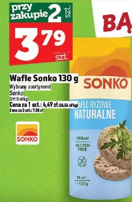 Wafle ryżowe naturalne Sonko promocja w TOPAZ