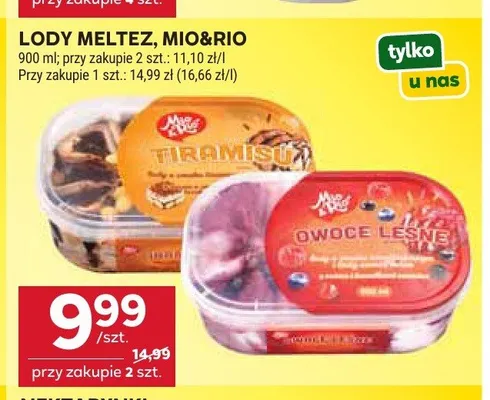 Lody Tiramisu Meltez promocja w Stokrotka