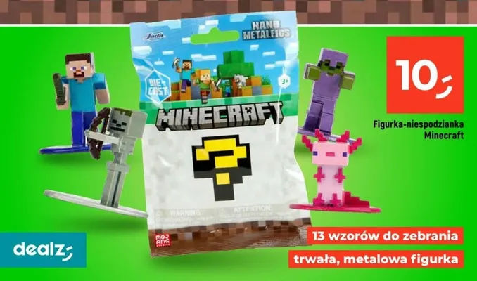 Figurka-niespodzianka Minecraft promocja w Dealz