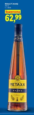 Brandy Metaxa 5* promocja w Lidl