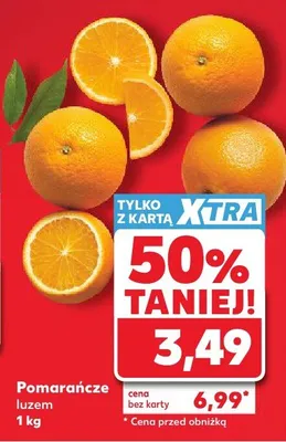 Pomarańcze luzem promocja w Kaufland