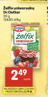 Żelfix uniwersalny Dr.Oetker promocja w Delikatesy Centrum