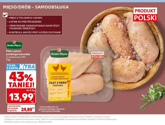 Filet z piersi kurczaka Stoisko Mięsne promocja w Kaufland