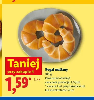 Rogal maślany promocja w Lidl