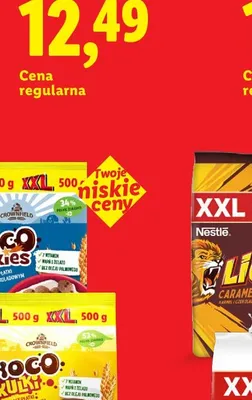 Płatki śniadaniowe Crownfield Choco Cookies XXL promocja w Lidl