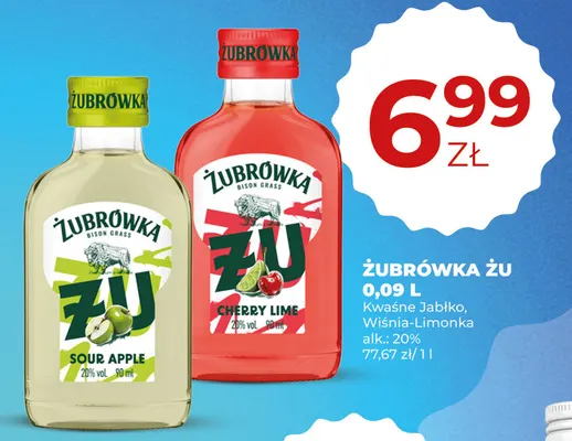Żubrówka Żu Kwaśne Jabłko promocja w Duży Ben