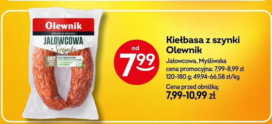 Kiełbasa z szynki Jałowcowa promocja w Żabka
