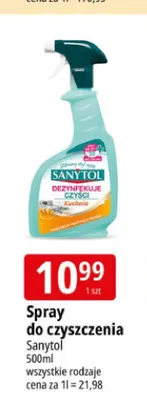 Spray do czyszczenia Sanytol promocja w Leclerc