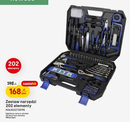 Zestaw narzędzi 202 elementy Castorama promocja w Castorama