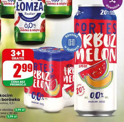 Piwo Cortes Arbuz Melon promocja w Dino