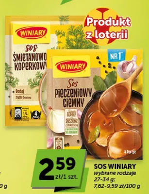Sos śmietanowo-koperkowy Winiary promocja w Groszek