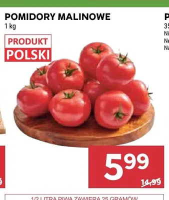 Pomidory malinowe mini promocja w Stokrotka