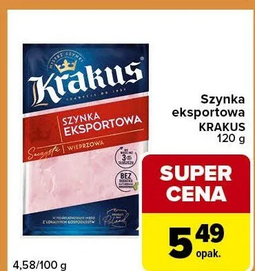 Szynka eksportowa promocja w Carrefour Express