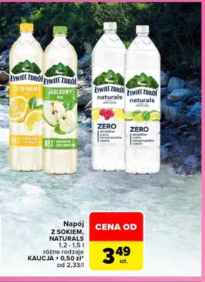 Napój z sokiem Naturals Żywiec Zdrój promocja w Carrefour