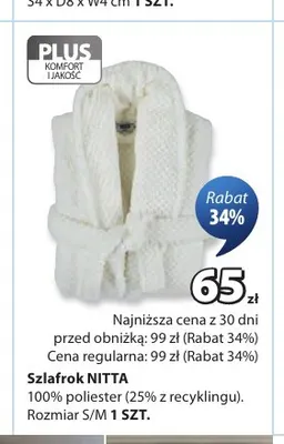 Szlafrok Nitta promocja w Jysk