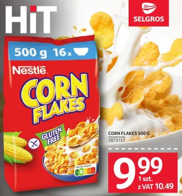 Płatki kukurydziane Nestle Corn Flakes promocja w Selgros