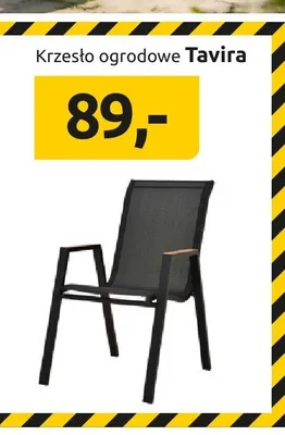 Krzesło ogrodowe Tavira promocja w Black Red White