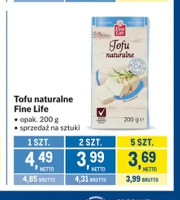 Tofu naturalne Fine Life promocja w Makro
