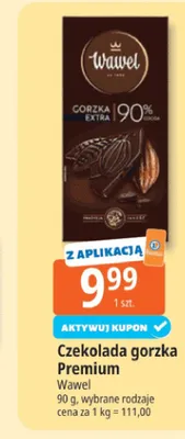 Czekolada gorzka Premium Wawel promocja w Leclerc