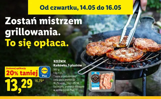 Karkówka 5 plastrów Rzeźnik promocja w Lidl