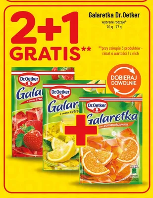 Galaretka o smaku cytrynowym Dr.Oetker promocja w POLOmarket