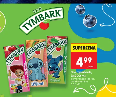 Sok Tymbark multiwitamina 3-pak promocja w Biedronka