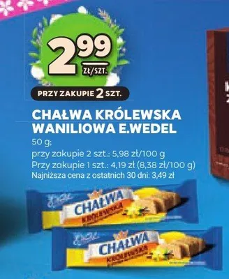 Chałwa królewska waniliowa promocja w Stokrotka