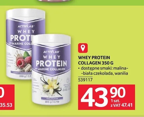 Whey Protein Collagen ACTIVLAB wanilia promocja w Selgros