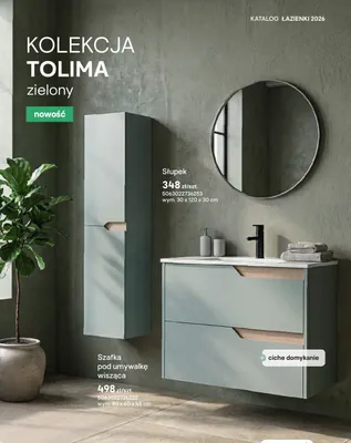Słupek łazienkowy Tolima zielony promocja w Castorama