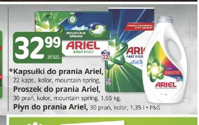 Proszek do prania Ariel kolor promocja w Marketvita