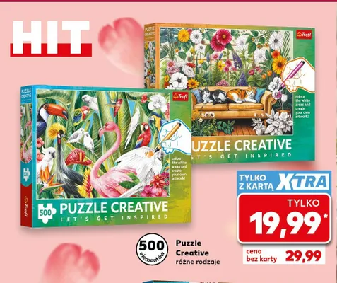 Puzzle Creative Trefl 500 elementów promocja w Kaufland