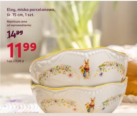Miska porcelanowa, śr. 15 cm promocja w Rossmann