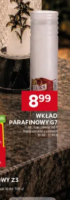 Wkład parafinowy G7 Luks promocja w Stokrotka